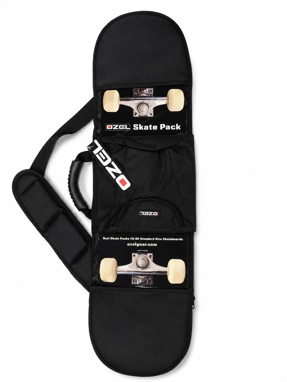 Ozel Skate Pack Skateboard Backpack Carrying Case NWOT Fits Standard Skateboards
